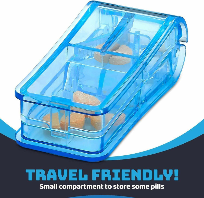 ASTOUND Odorless Firm Tablet Splitter Case/Medicine Splitter Odorless Firm Tablet Splitter Case/Medicine Splitter Manual Odorless Firm Tablet Splitter Case/Medicine Splitter(Blue)