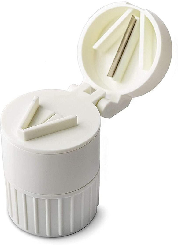 Planetone Medicine Pill Crusher Container, Cutter 1 unit Medicine Pill Crusher Container, Cutter 1 unit pill cutter and crusher pill box(Multicolor)