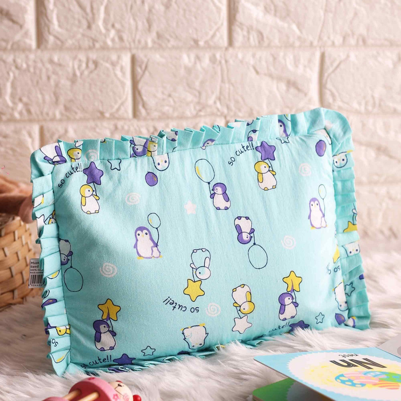 Superbottoms Mustard Seeds Baby Pillow Pack of 1 Solid(Little Pingu)