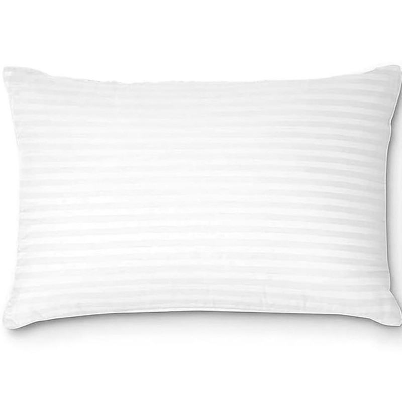 YandAM Microfibre Sleeping Pillow Pack of 1 Stripes YandAM(White)