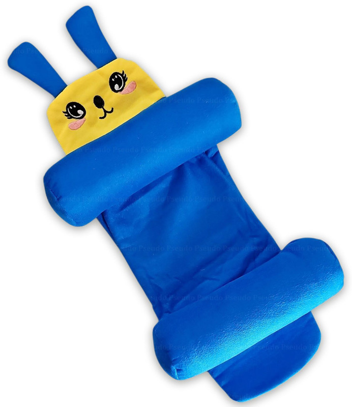 Pseudo Polyester Fibre Baby Pillow Pack of 1 Animals Slide Pillow(Royal Blue)
