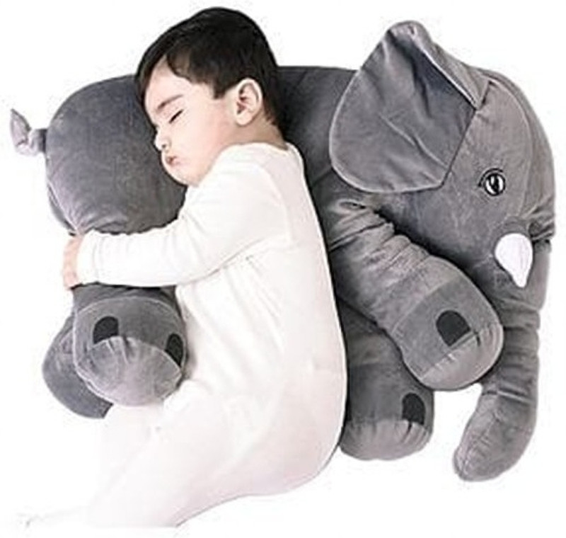 DearJoy Microfibre Baby Pillow Pack of 1 Animals Luxury(Grey)