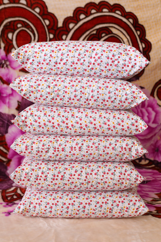 MKBROTHER Cotton Pregnancy Pillow Pack of 6 Floral LUXORY(White)