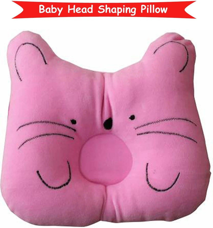 Chinmay Kids Cotton Baby Pillow Pack of 1 Toons & Characters(Pink)