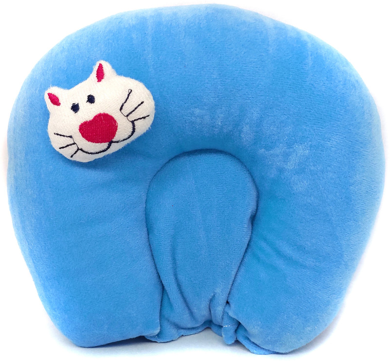 E VYAPAR KENDRA Mustard Seeds, Cotton Baby Pillow Pack of 1 Toons & Characters(Sky Blue 2 U Pillow)