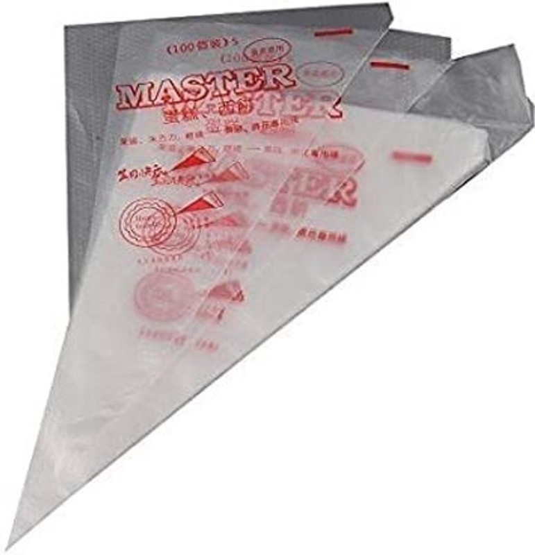 shizal Disposable piping and icing bag Disposable Piping Bag(Pack of 100)