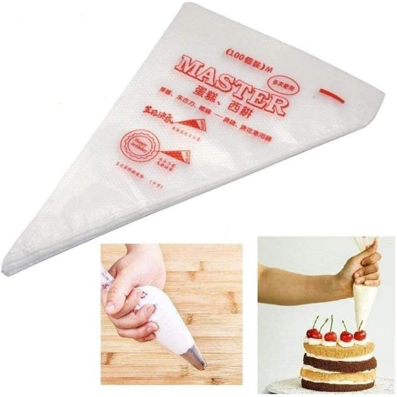 Dees Bake Tools Disposable Piping Bag(Pack of 100)