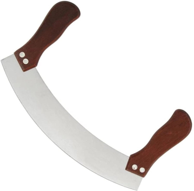 Selvoro WoodEdge Slicer Double Ended Pizza Cutter(Stainless Steel)