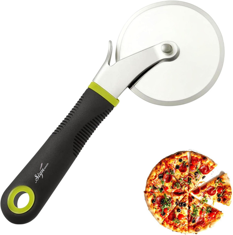 Bonbella Pizza Cutter for Kitchen Comfortable Non Slip Handle Wheel Pizza Cutter(Stainless Steel)