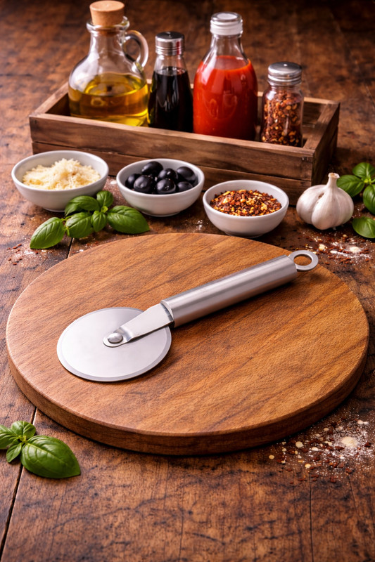 AUTHENTIC TREASURE Wheel Pizza Cutter(Stainless Steel)