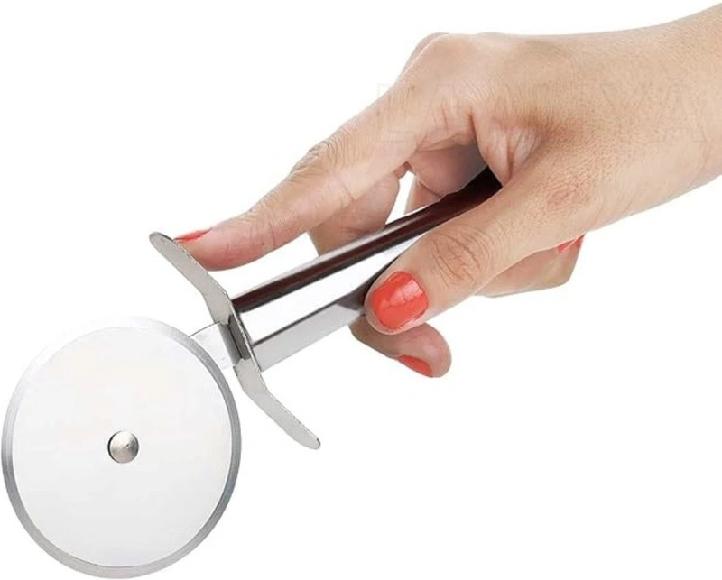 Laaliya Pizza Cutter for Kitchen Stainless SteelSteel Wheel Pizza Cutter(Stainless Steel)