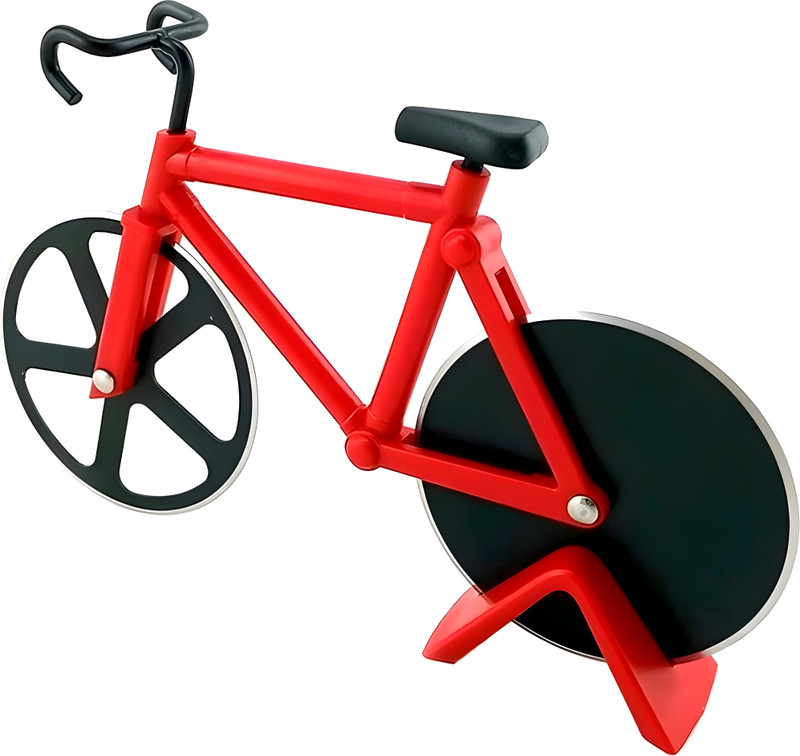 Zenex Bicycle Shape Pizza Cutter Wheel Pizza Cutter(Carbon Steel)