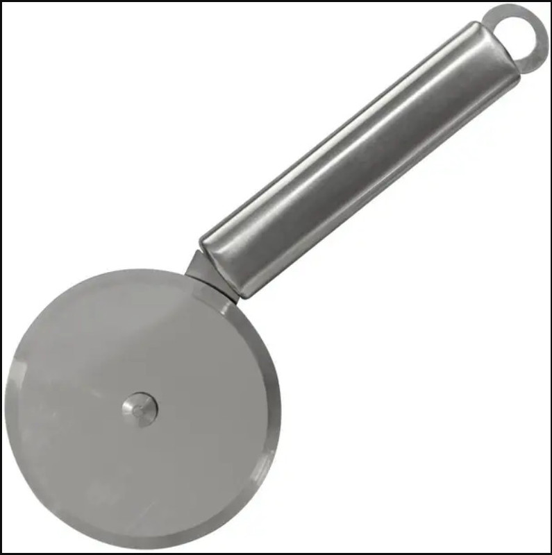 Releena Pizza Cutter with Ergonomic Grip – Heavy Duty Stainless Steel Pizza Slicer Wheel Wheel Pizza Cutter(Stainless Steel)