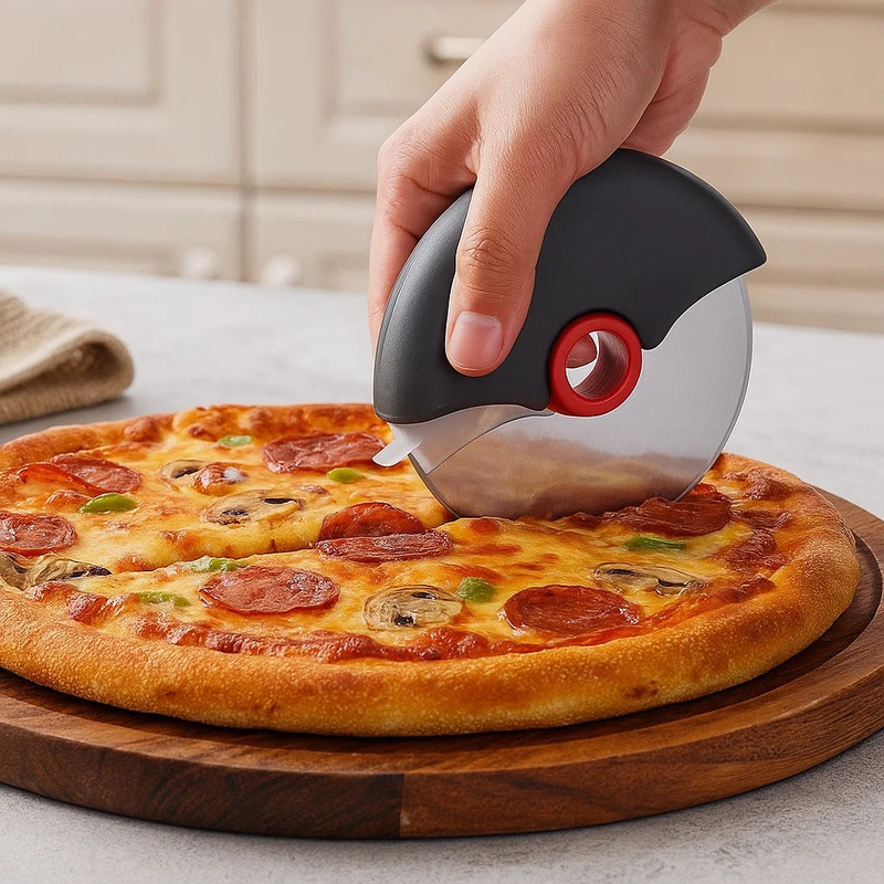 Cookmate Premium Pizza Cutter Wheel Wheel Pizza Cutter(Stainless Steel)