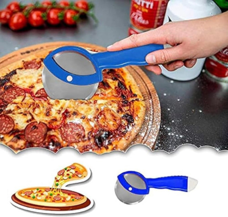 Lipzie Stainless Steel Pizza Wheel Rolling Pizza Cutter(Stainless Steel)