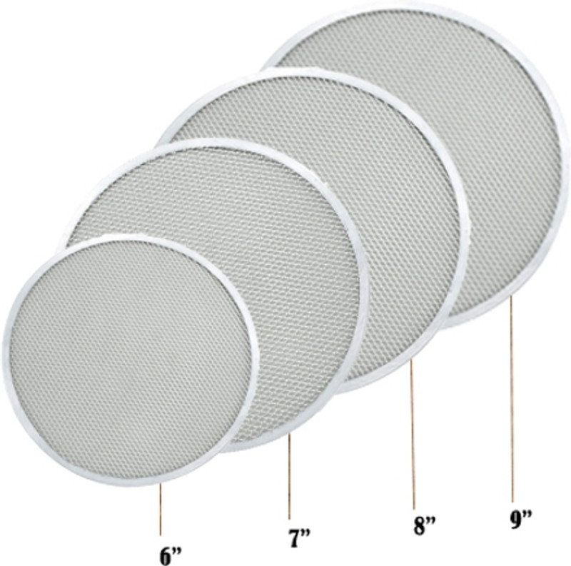 PAUL SONS 6-9 Inch Sizes 4-Piece Round Baking Screens Pizza Maker(Silver)