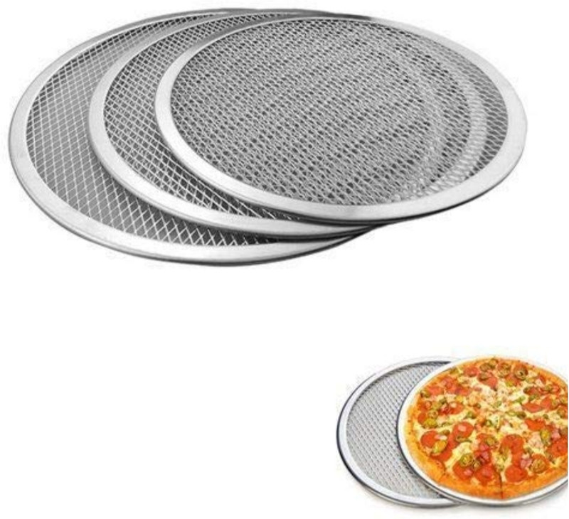 Peppa world 3 Pieces pizza jali 6,7,8 inches Pizza Maker(Silver)