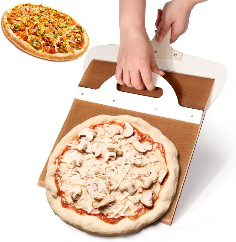Kreative Kraft Sliding Pizza Scrapper Pizza Maker(Beige)