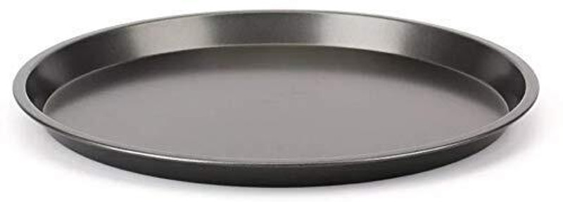 yorten Pizza pan Non-Stick for Oven Microwave Convection OTG Carbon Steel Pizza Maker(Black)