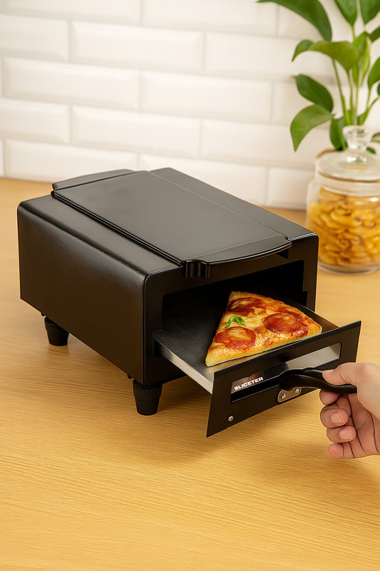 SLICETER Electric Tandoor for Home | 2000W Power | Lightweight, Compact and Portable Pizza Maker(Black)