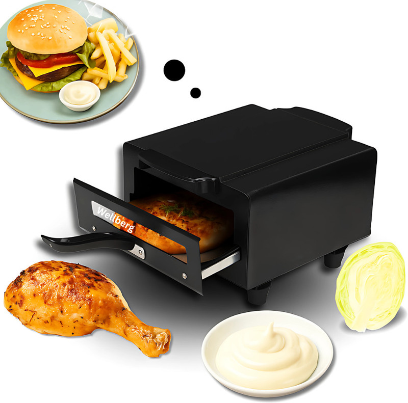 WELLBERG Multi-Function 1500W Grill | Ideal for Home Baking, Toasting & Tandoori Dishes Electric Tandoor