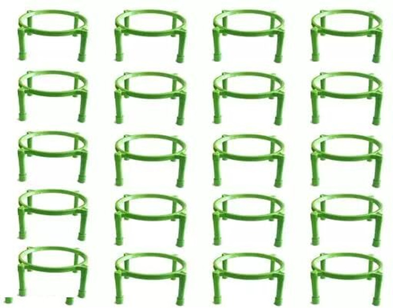 Kamlesh Plastic Virgin Plastic Plant Stands Heavy-Duty Pot Holders Ideal for Home Garden Plant Container Set(Pack of 20, Plastic)