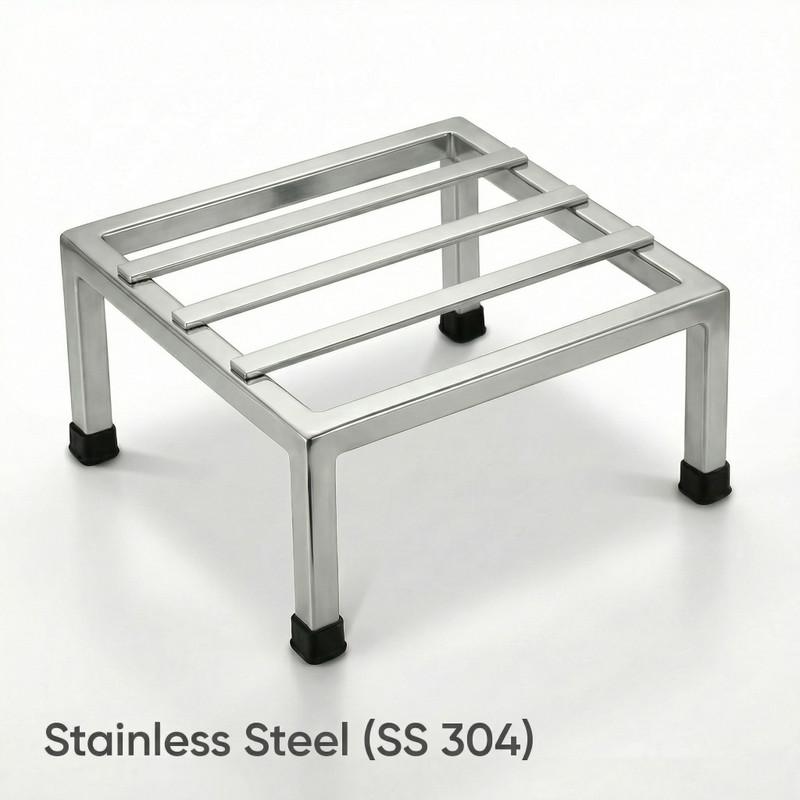 Anantari Heavy Duty Stainless Steel Plant Stand Rust Free Flower Pot Stand for Outdoor 1 Plant Container Set(Metal)
