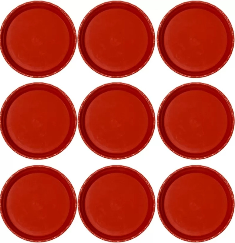 NurseryNamo NurseryNamo Flower pot saucer base plate 8 inch Plant Container Set(Pack of 9, Plastic)