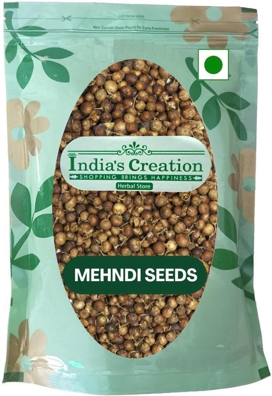 Indias Creation Mehandi Beej, Mehendi Beej, Henna Seeds, Lawsonia Inermis Seed(50 g)