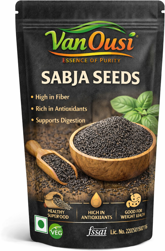 go vegan BASIL SEEDS, SABJA SEEDS, FALOODA, TAKMARIYA Seed Seed(220 g)