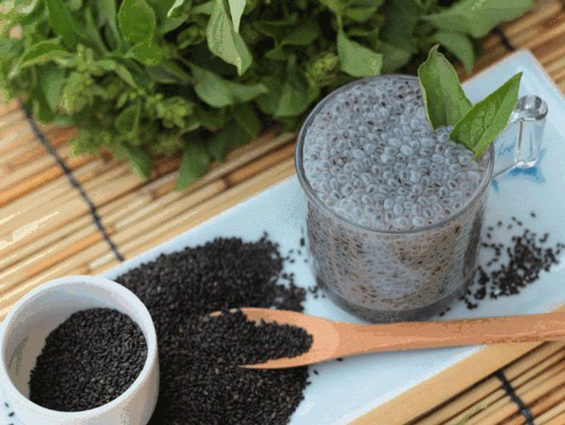 Dirghaansi Tukh Malanga| Tukh Balanga | Indian Chia | Ocimum Basilicum | Sabja Seed(250 g)