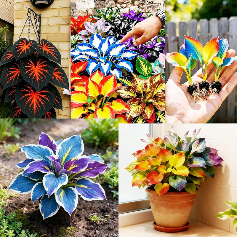 CITYBAZARE Multicolor Hosta Flower Plant seeds Home & Garden Seed(95 per packet)
