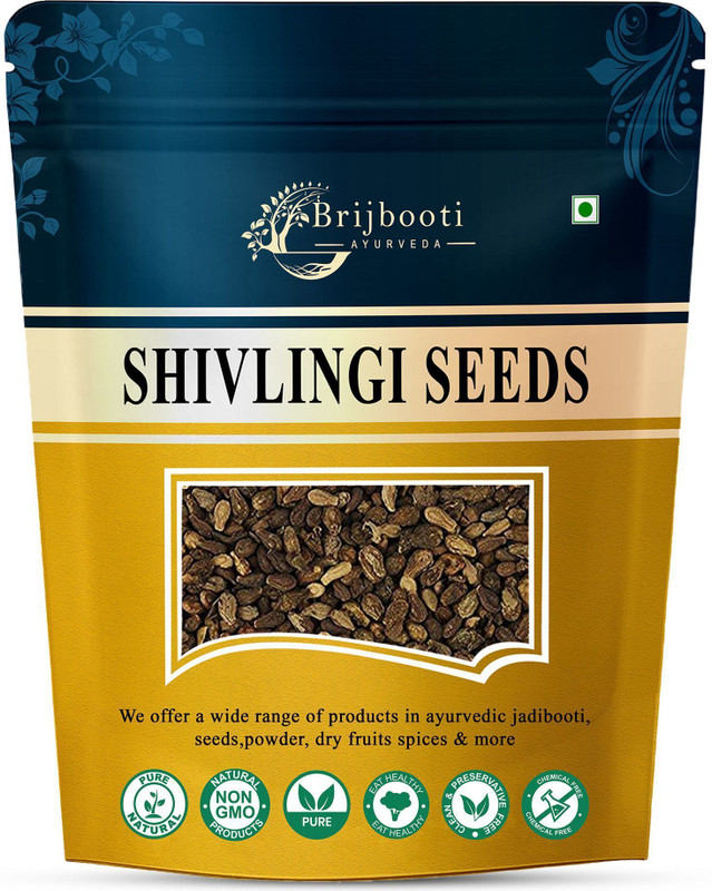 BrijBooti Organic Shivlingi Seeds, Shivling beej, Bryonia laciniosa,Shivlingi Seed(100 g)