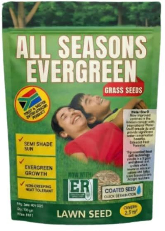 ANMIKA All Seasons Evergreen Grass Seeds 100g | Fast Germination Lawn Grass Seed Seed(200 g)