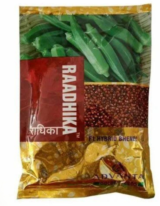 HYBRID Radhika bhindi loose seeds250g×2pouch= 500g Seed(500 g)