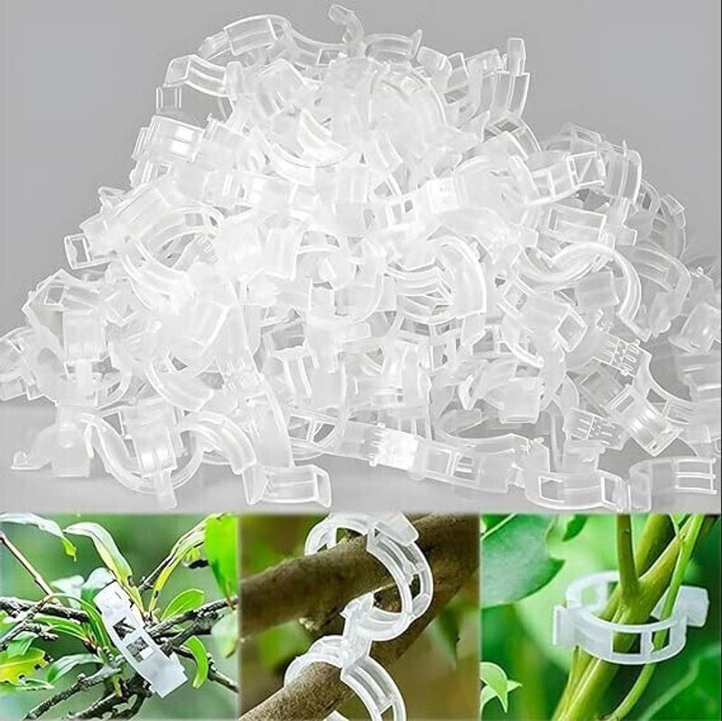 HHBR Plant Support Clips for Garden, Tomato and Vegetables, Ties Garden Plant Straightener(Pack of 20)