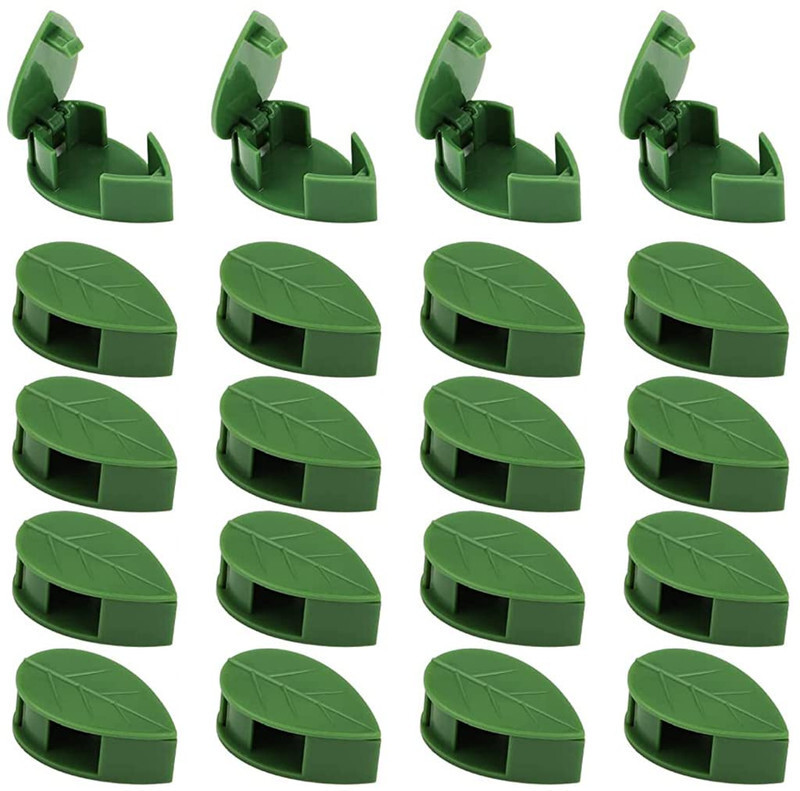 Btop 30pc leaf plant Clips Climbing Wall Clips Self-Adhesive Money Plant Support Clip Plant Straightener(Pack of 30)