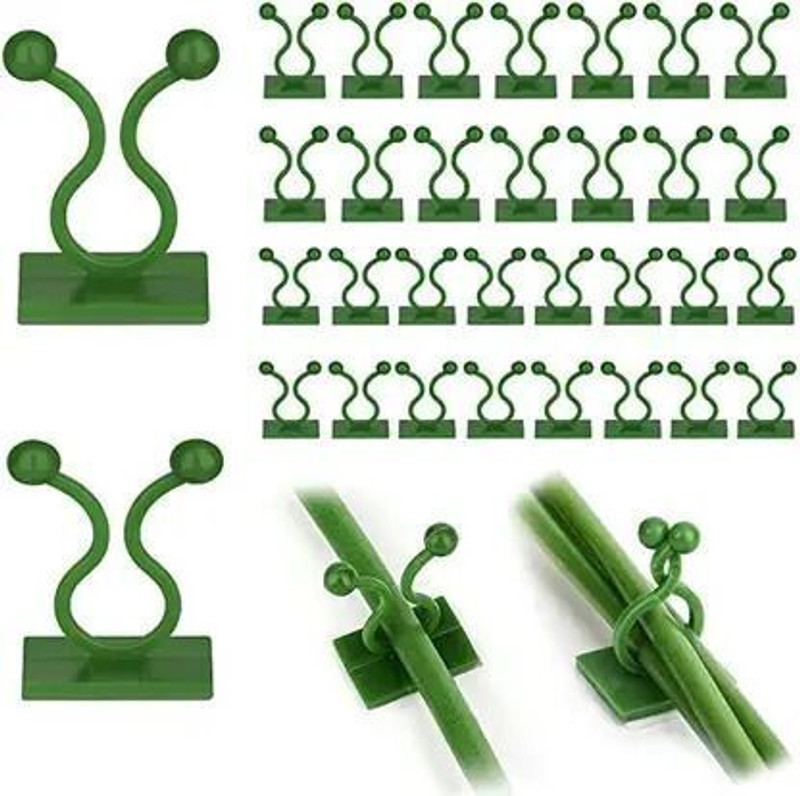 POORVIDHARA Plant Climbing Wall Clips, Self-Adhesive Money Plant Support Plant Straightener Plant Straightener(Pack of 30)