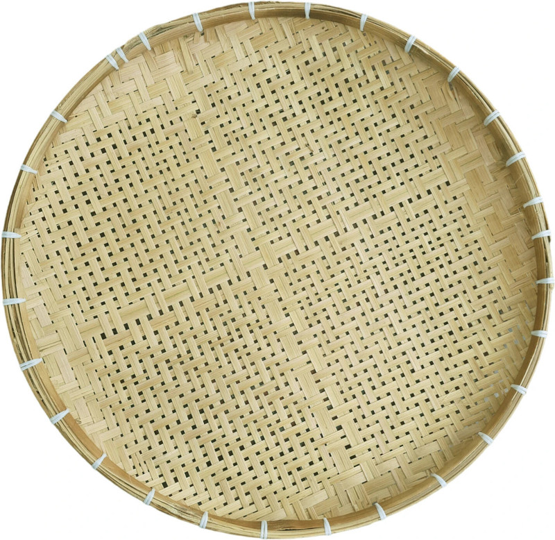 Das Departmental Store 16'' Bamboo Chalni or Sieve for Grains & Vegetables Wash Tray