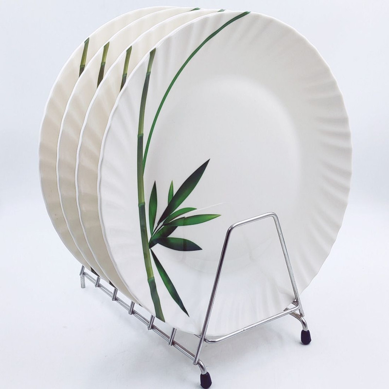 woodcarft WC_NW_ Crazy Plate 11 Inch Round Plate Double Coating ware Set_New_0220 Dinner Plate(Pack of 6, Microwave Safe)