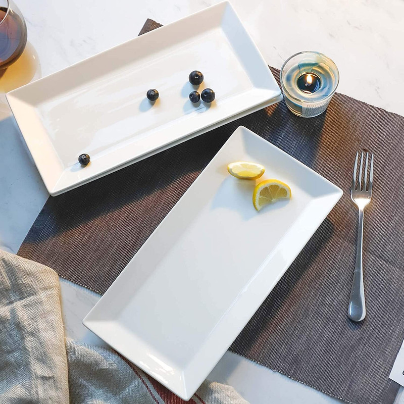 BARCROCK SnackPlate-9x5-PO-3 Tray(Pack of 3, Microwave Safe)