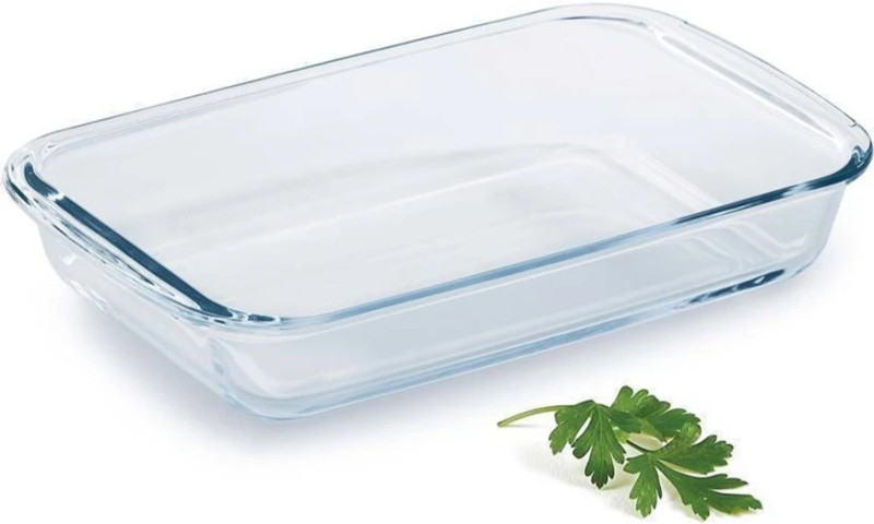 DSRPC Borosilicate Glass Oven Rectangle Butter Dish(Microwave Safe)