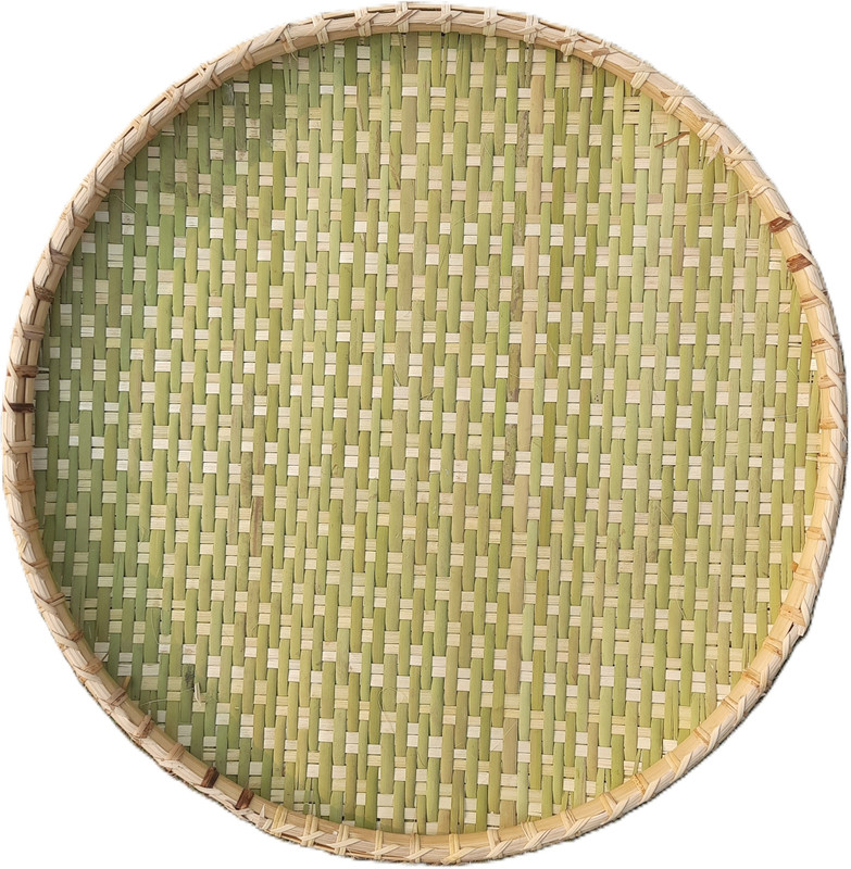 Das Departmental Store 18'' Bamboo Wicker Tray for Grains & Vegetables Display Medium Size Tray