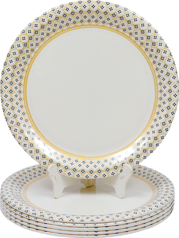 Ariya Dinnerware Full Plates Perfect for Serving Food, Lunch, Breakfast Microwave Safe Dinner Plate(Pack of 6, Microwave Safe)
