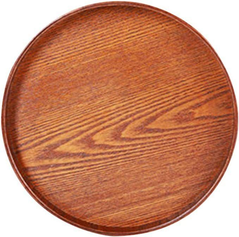 Anaya AfroZ Wooden Plates Dinner Plates, Sheesham woodRound Wood Plates Dinner Plate