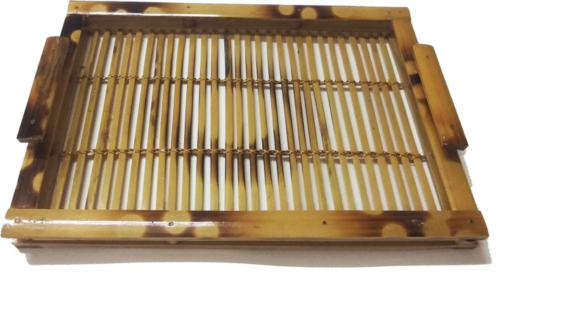 Prakritikbliss Hand Made Beautiful Big Eksel Bamboo tea/Dining Serving Tray
