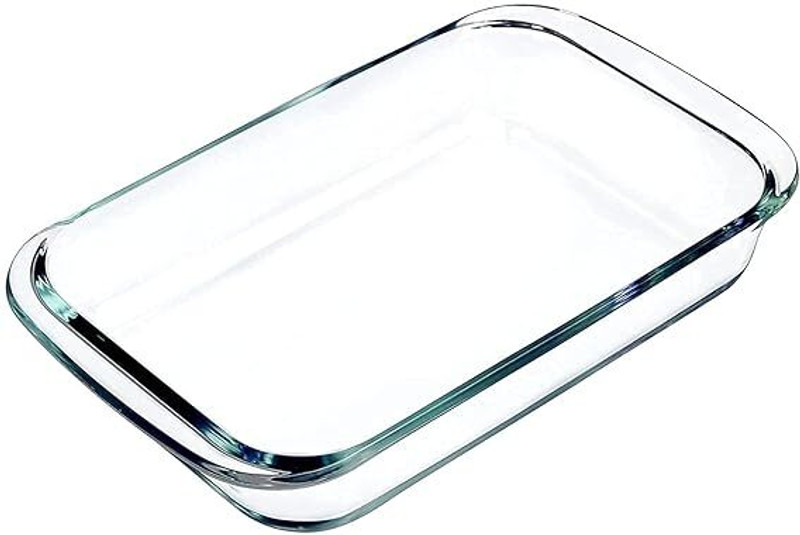 MDNSHO Borosilicate Glass Oven Rectangle Baking Dish(Microwave Safe)