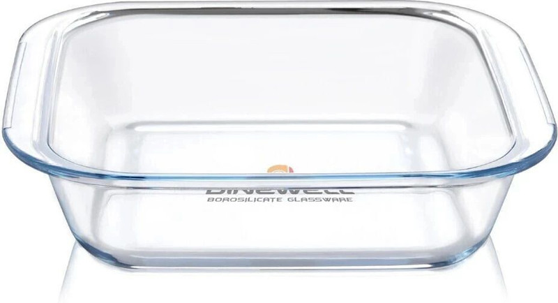 Dinewell Borosilicate Rectangle Glass Bakeware Dish (1000 ml) Baking Dish