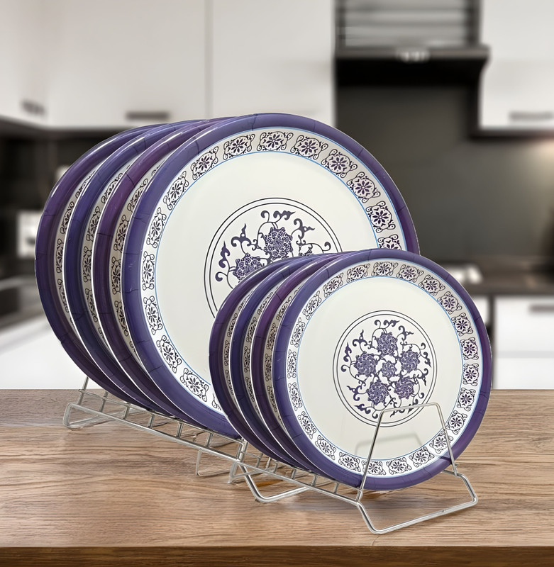Inpro Stylish Melamine Round Dinner Plate Set of 6 - Perfect For Snacks and Dinner Dinner Plate(Pack of 6)