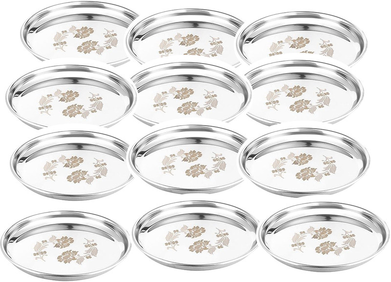 LEROYAL Guest Special Gift Pack Thali/DInner plate Dinner Plate(Pack of 12)